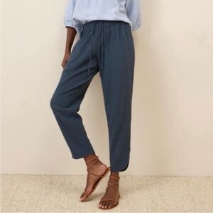 Pact Coastal Double Guaze Tapered Pull On Pant French Navy XXXL